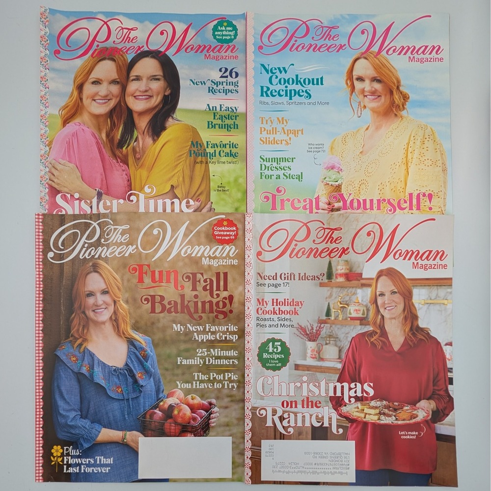 The Pioneer Woman Magazine 2023 Issue Set Ree Drummond Seasonal Recipes Lot of 4